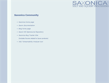 Tablet Screenshot of dev.saxonica.com